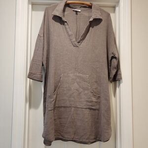 Spirited Women's size Large linen cotton blend Tunic
